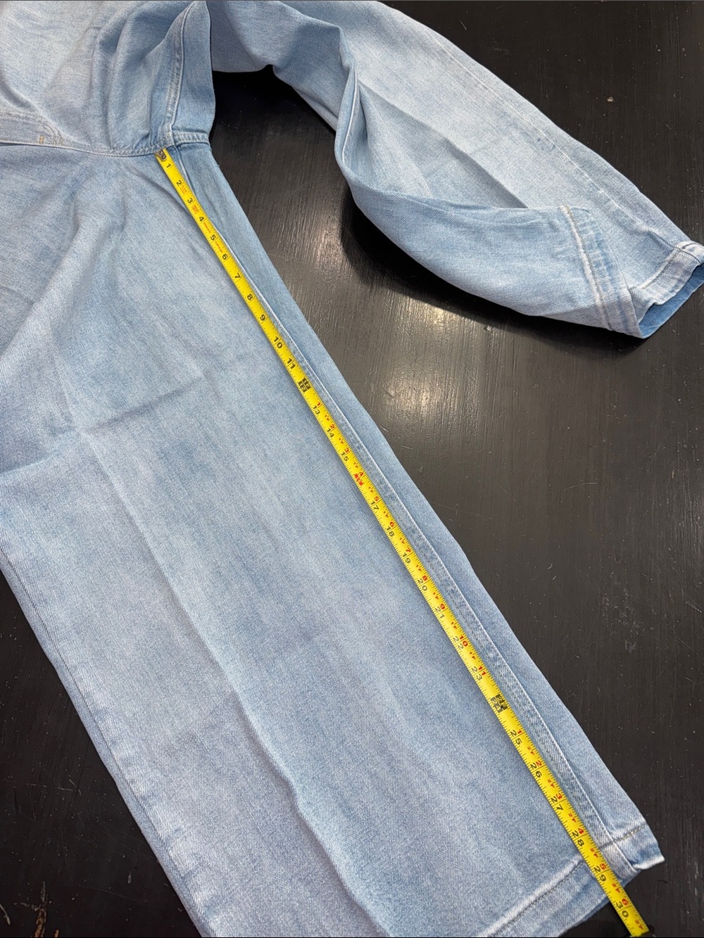 GAP pull on high rise wide leg light wash jeans. size XL. like new condition. - Picture 12 of 12